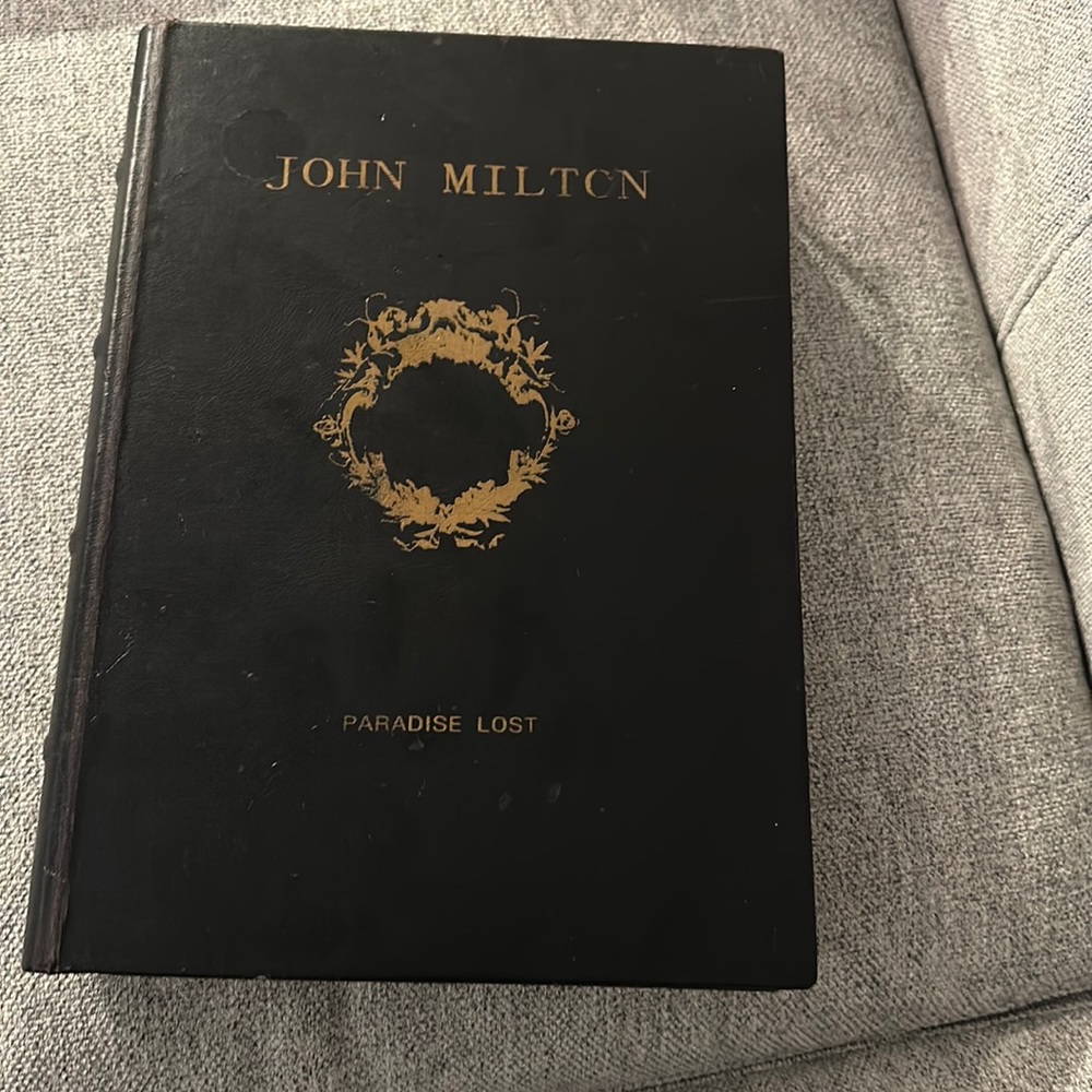 John Milton Paradise Lost book stash box